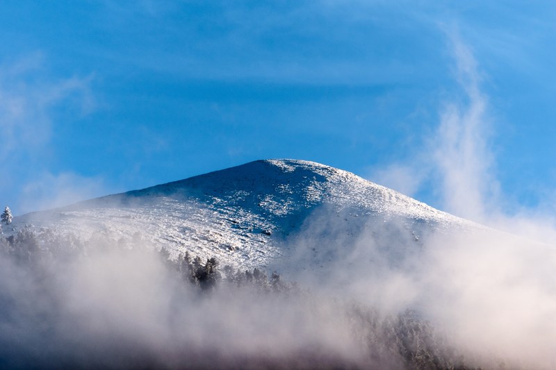 mountain peak snow and summit 4k
