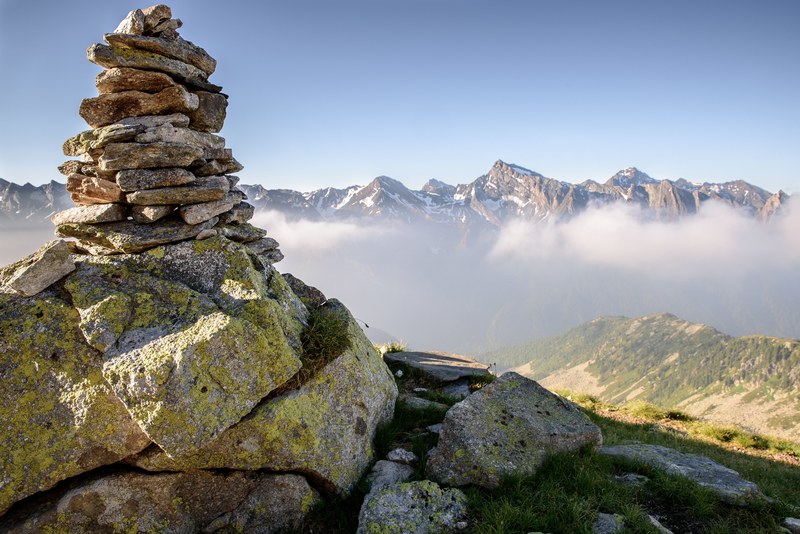 mountain rock cloud and stone 4k