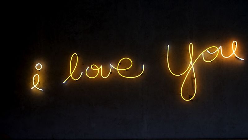 inscription, love, highlighting, 4k