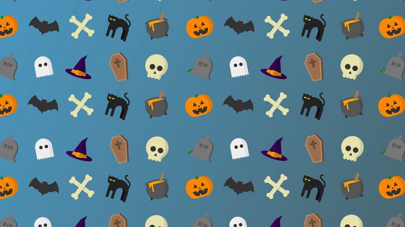 halloween, art, holiday, 4k