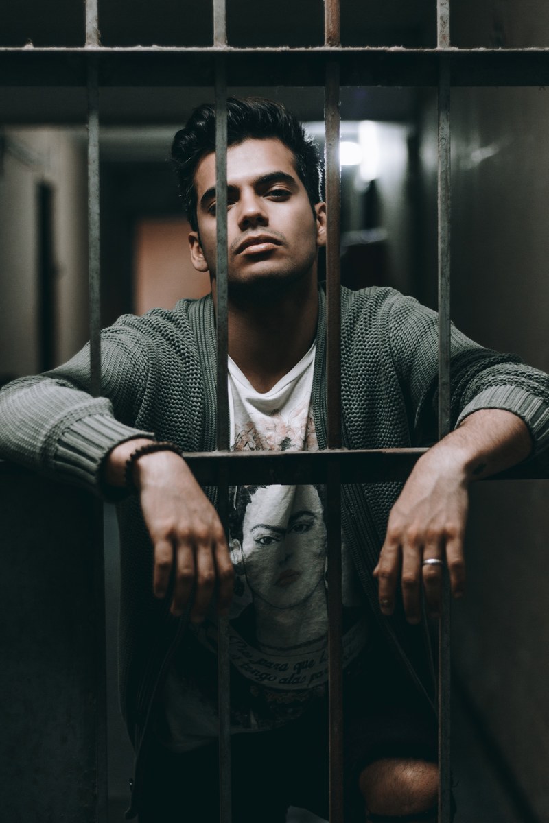 jail prison bars and man hd, 4k