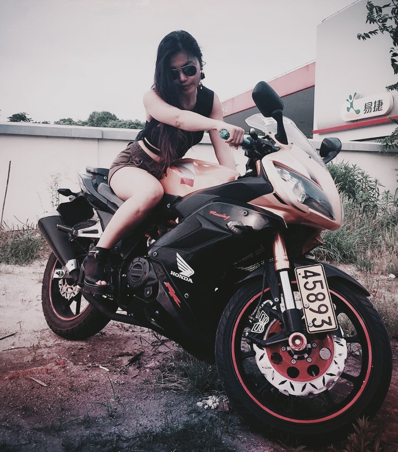 shanghai biker girl 4k