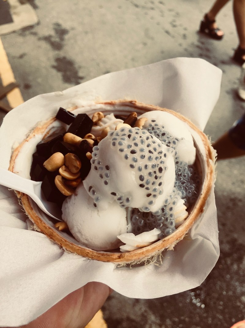 thai coconut ice cream 4k
