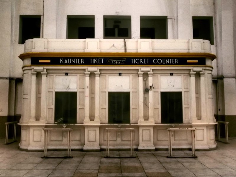 defunct train ticket counter 4k