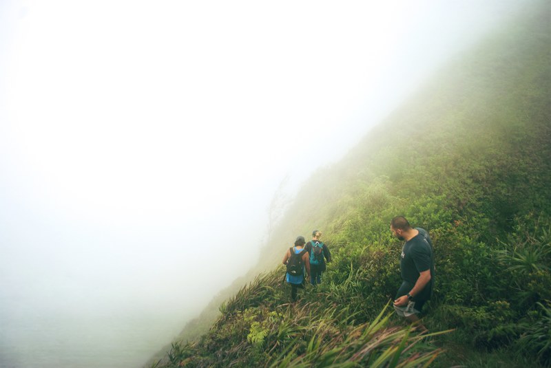 hill mountain mist and fog 4k