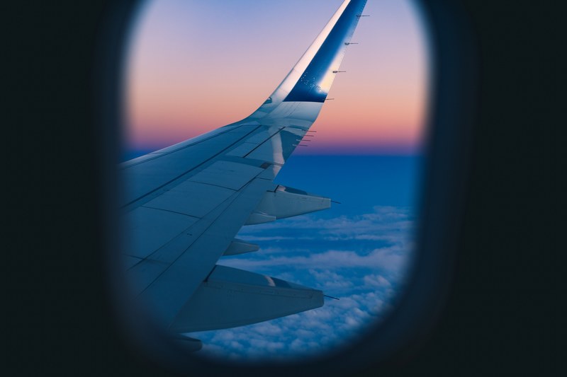 plane airplane window and wing 4k
