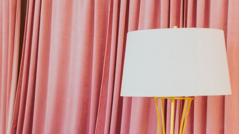 armchair, lamp, interior, 4k