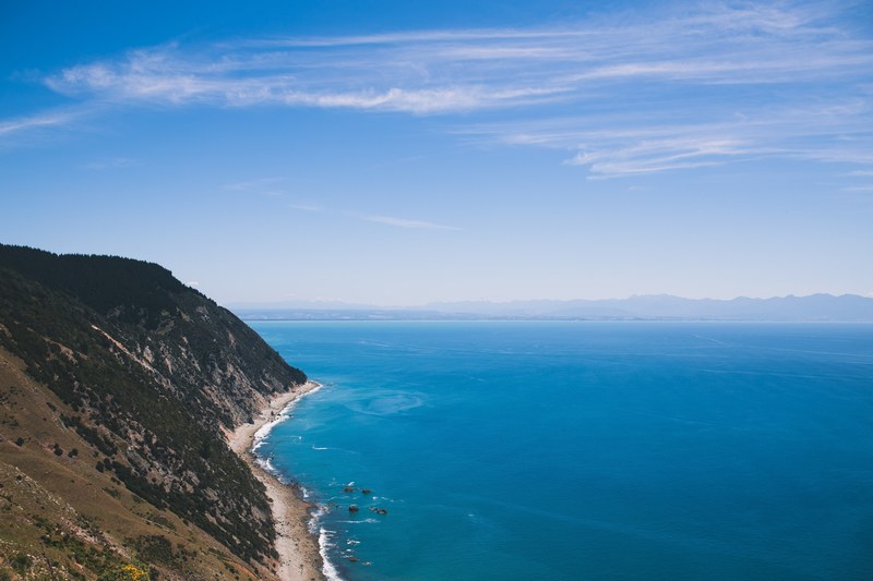 sky sea cloud and seaside 4k