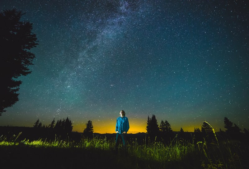 night sky night sky and milky way 4k
