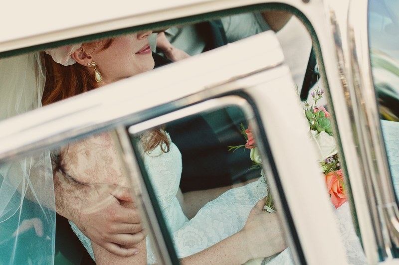 bridal couple inside a car prepares for their honeymoon, honeymoon begins today 4k
