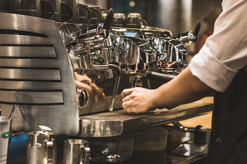 machine coffee cafe and coffee shop 4k