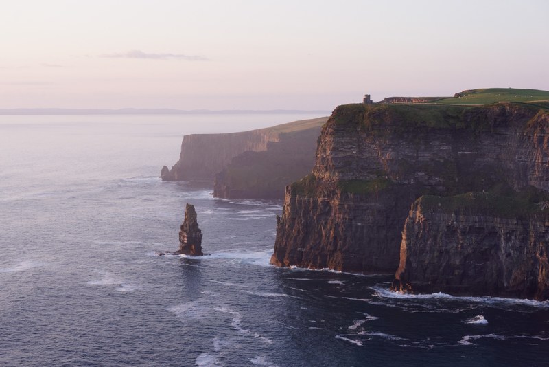 cliff coastal coast and sea 4k
