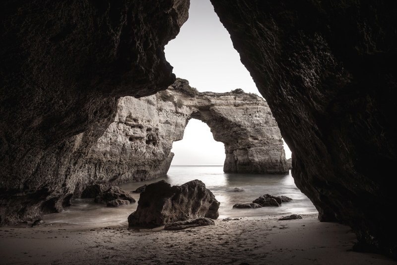 praia da marinha algarve portugal 4k