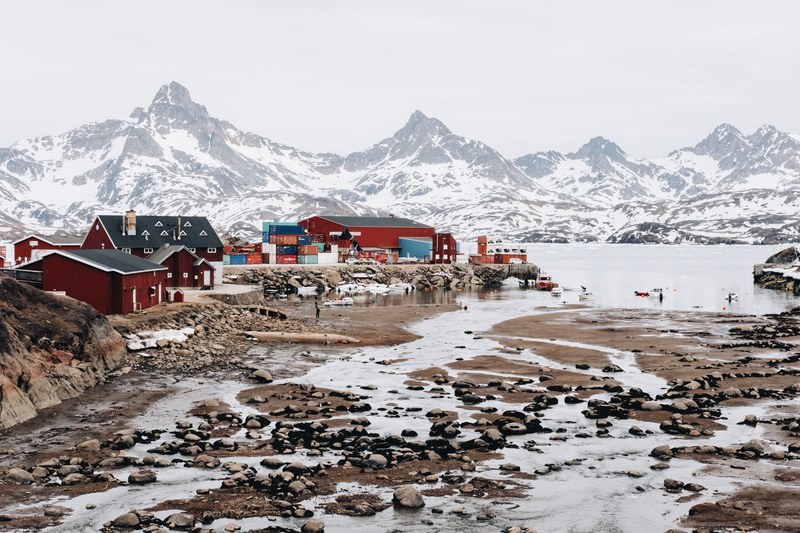 tasiilaq harbour in east greenland 4k