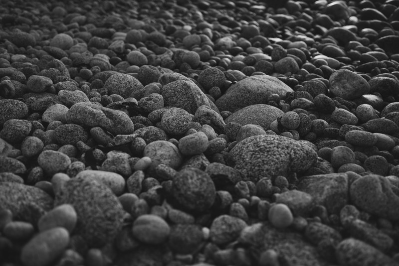 pebble rock stone and grey 4k