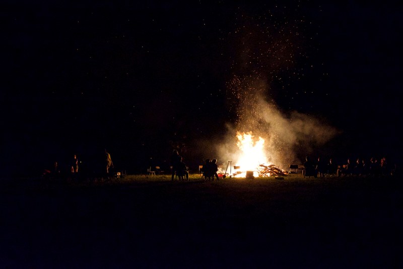 bonfire camping campfire and night 4k