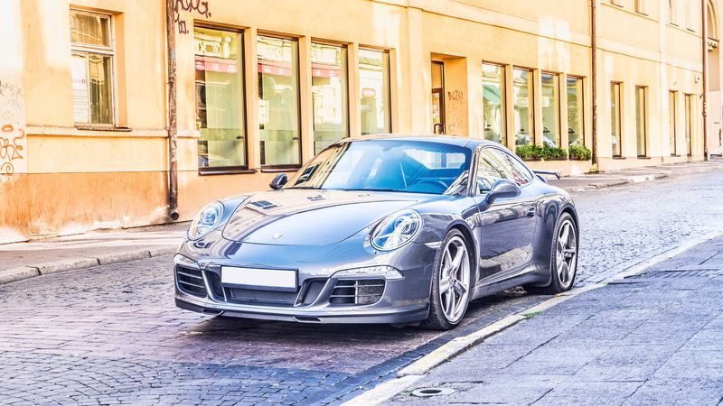 sports car, front view, stylish, 4k