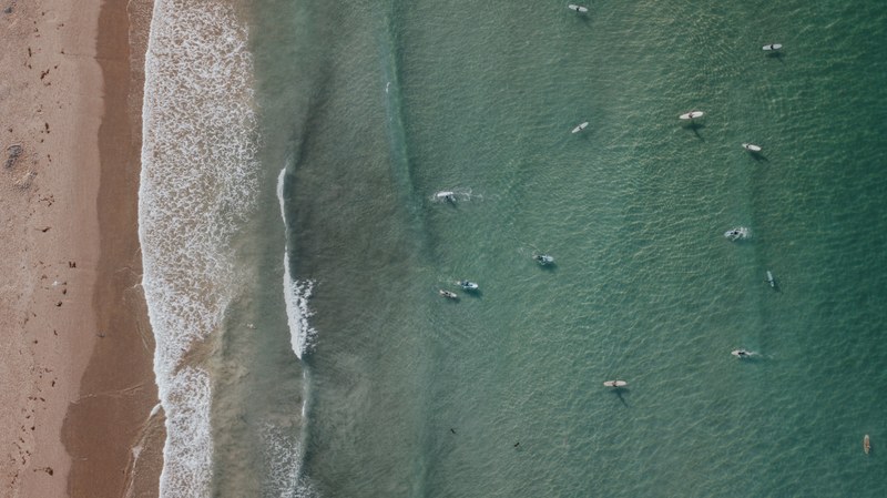 aerial view drone from above and sea 4k