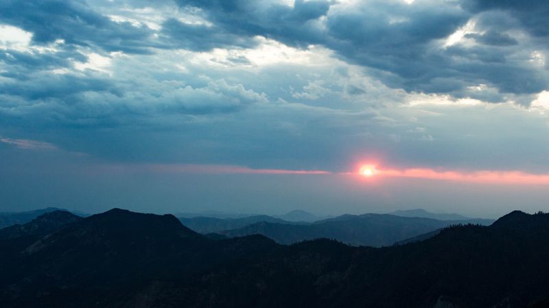 sky, clouds, mountains, 4k