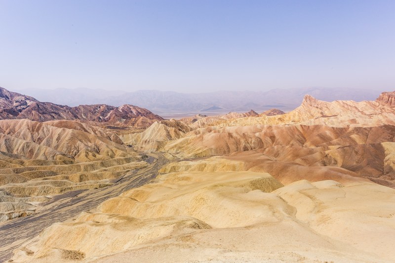 zabriskie point at death valley ca 4k