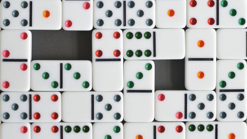 dominoes, dice, board games, 4k