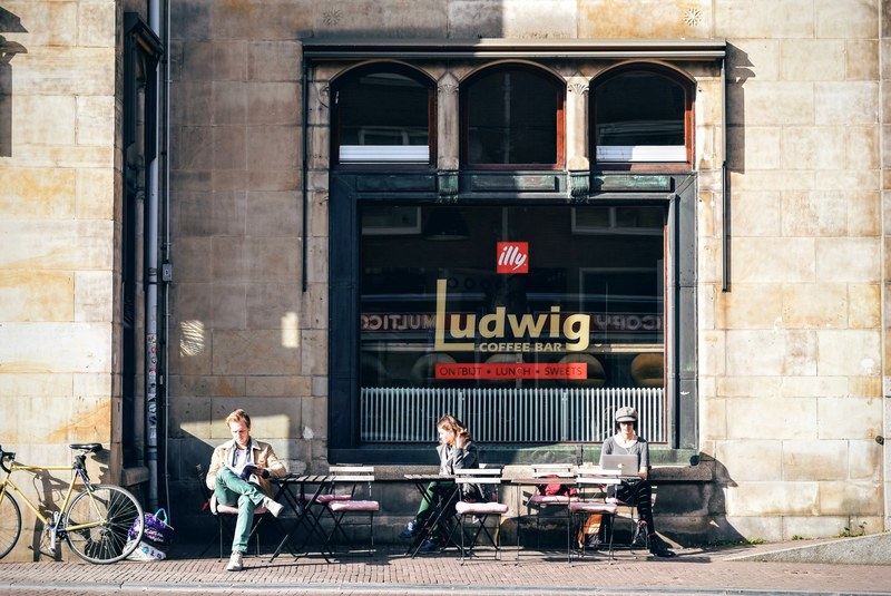 cafe coffee bar waiting and wait 4k