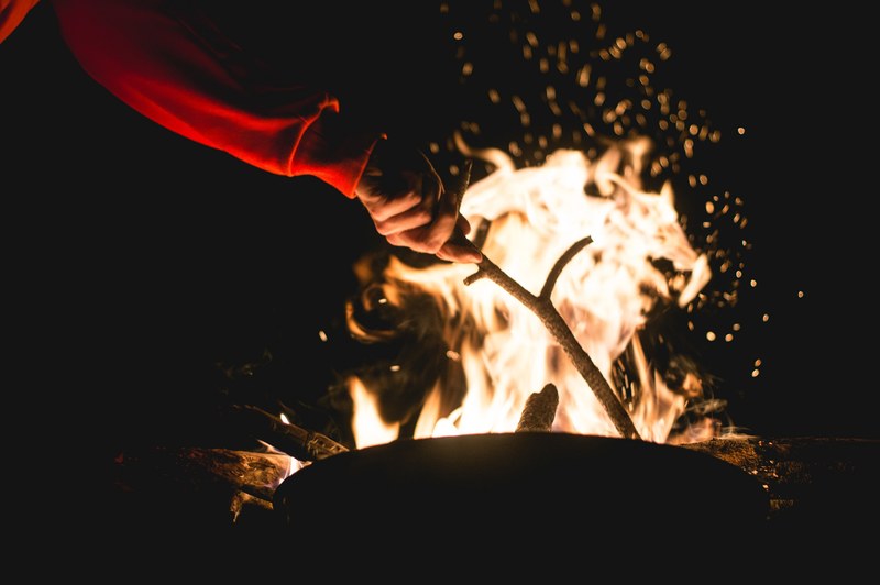 campfire bonfire fire and flame 4k