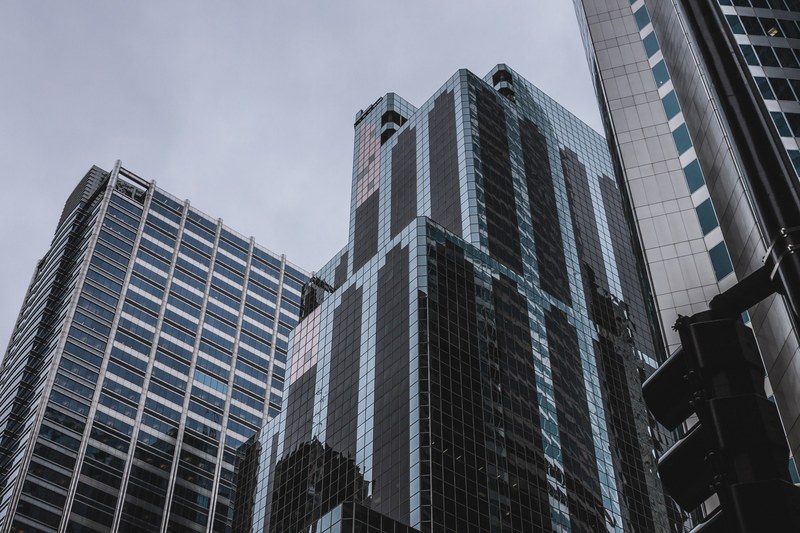 building skyscraper architecture and city 4k