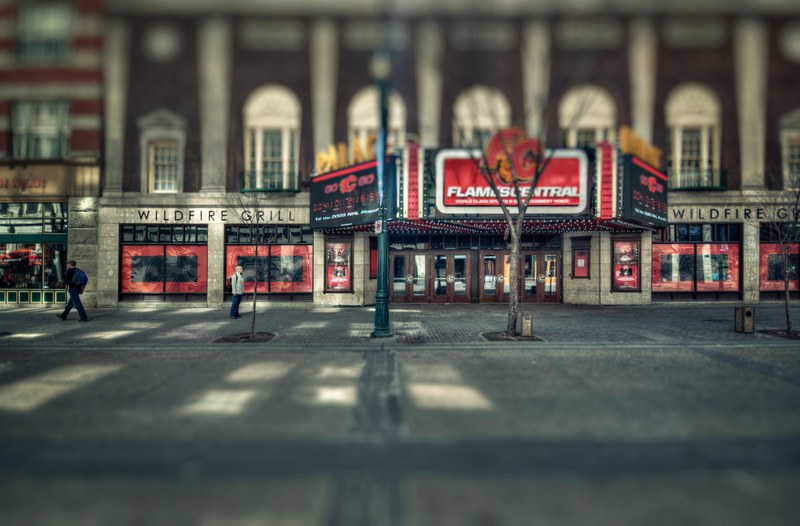 window downtown urban and pedestrian 4k