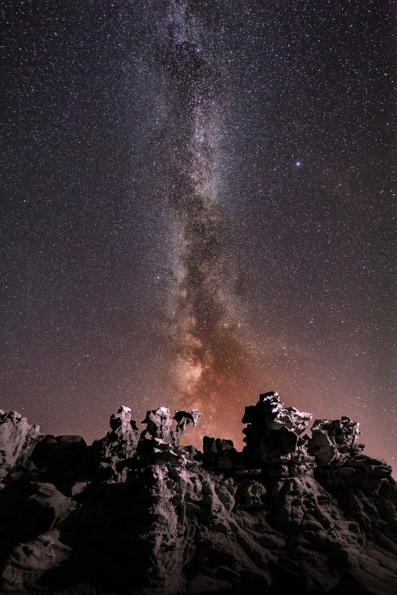 milkyway over fantasy canyon 4k