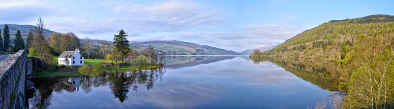 hill morning scotland and panorama 4k