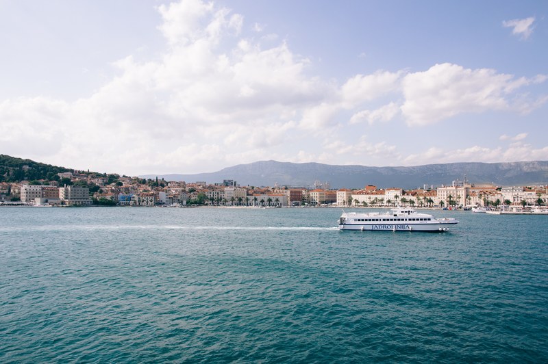 cloud marina port and europe 4k