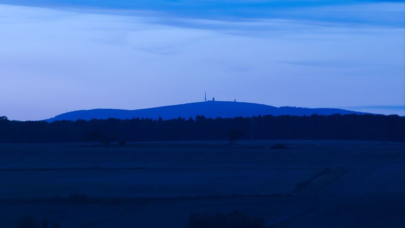 blue, sky, evening, 4k