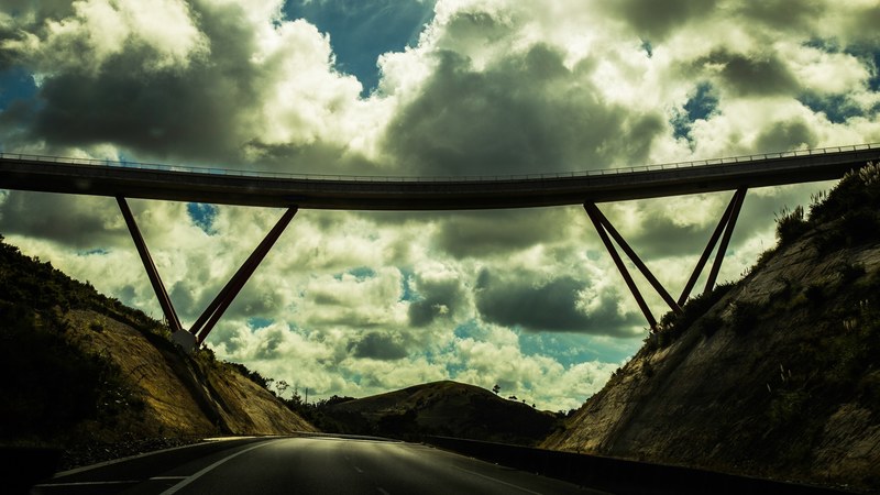 cloud hill sky and silhouette 4k