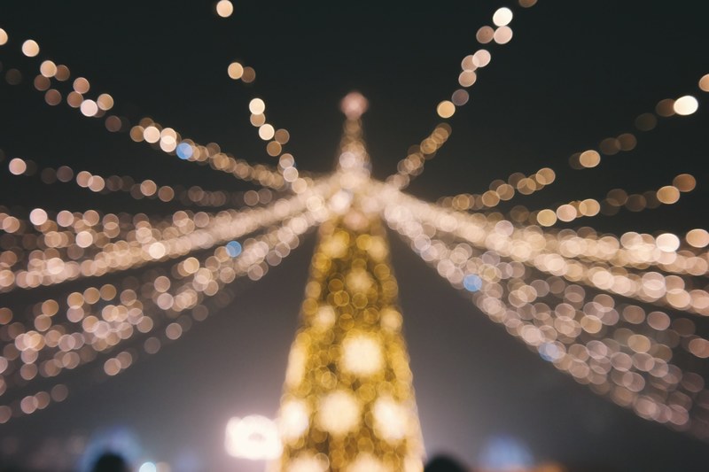 christmas festive celebration and bokeh 4k