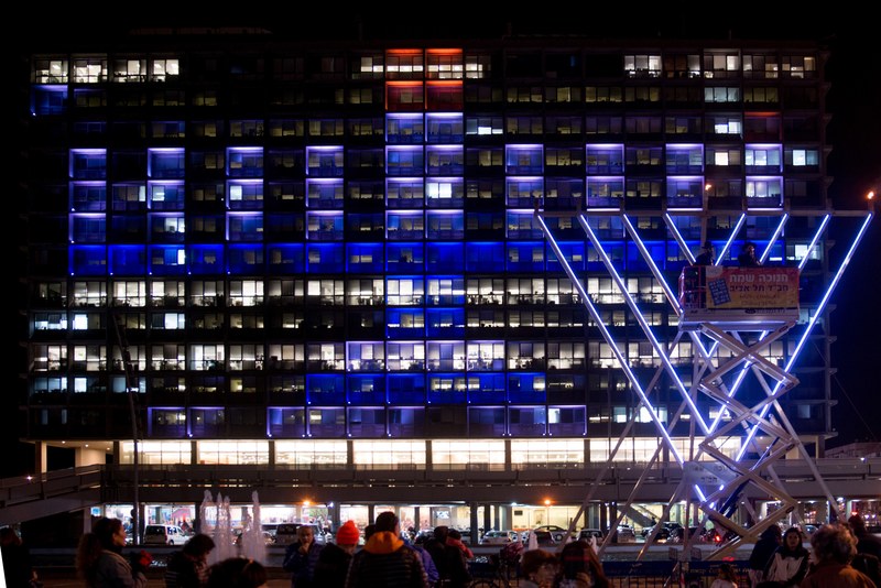 hanukkah in tel aviv _ israel 4k