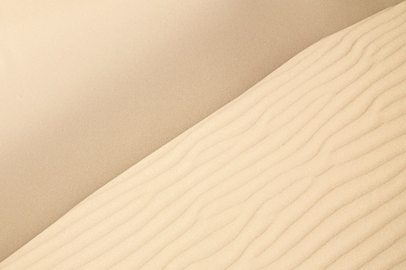 ripples in the dry sands of a white air desert, sand ripples 4k