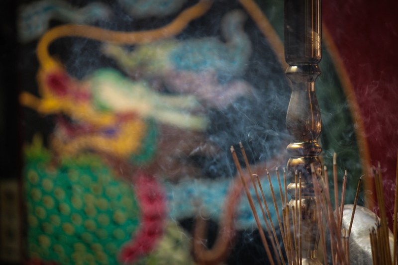 incense incense stick dragon and borisworkshop 4k