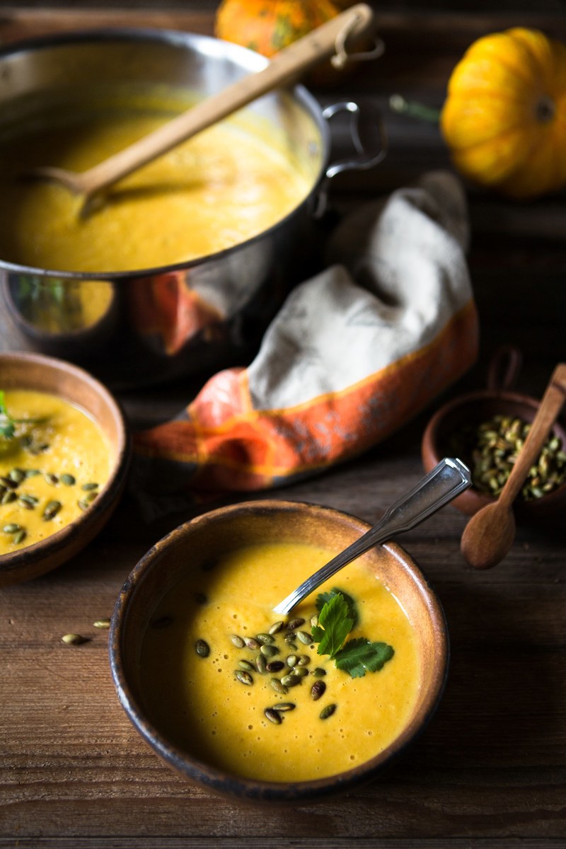 cozy butternut soup 4k