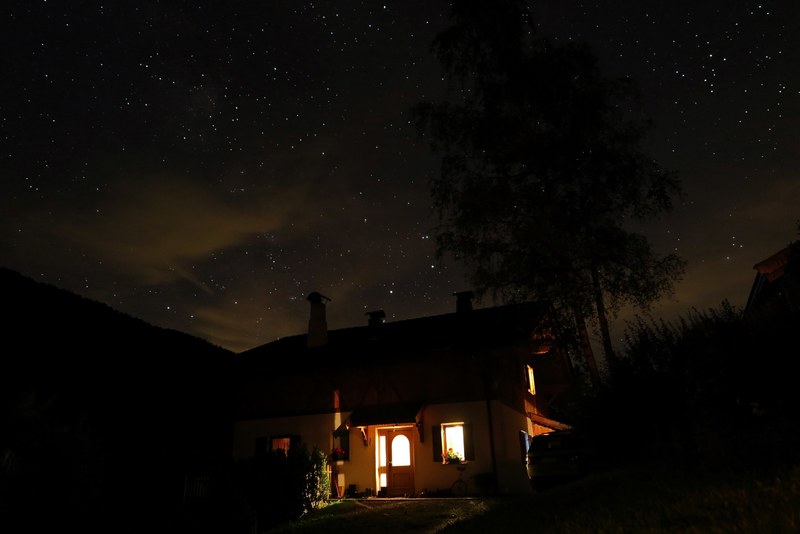 house home lit home and home at night 4k