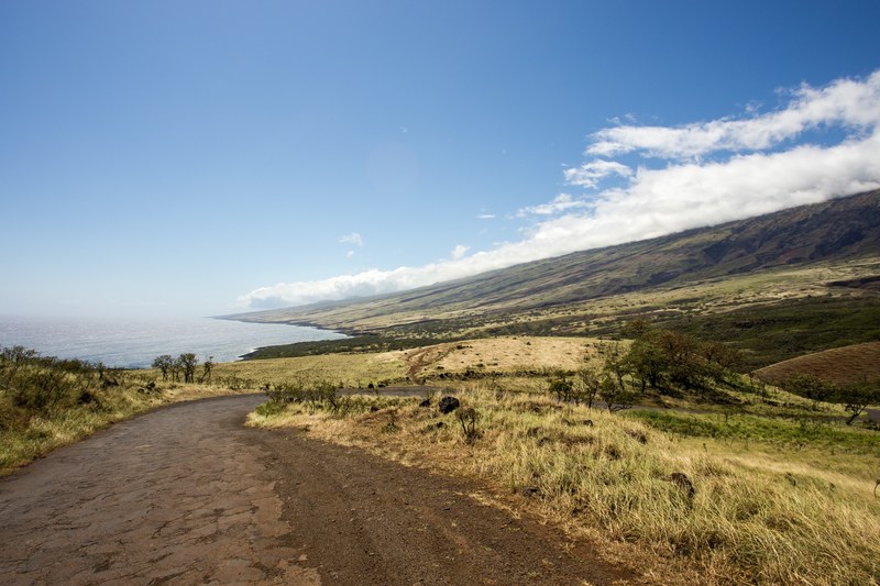 hill gravel road and pathway 4k