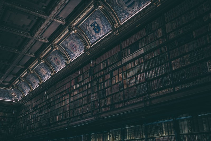 library building interior library interior and book 4k