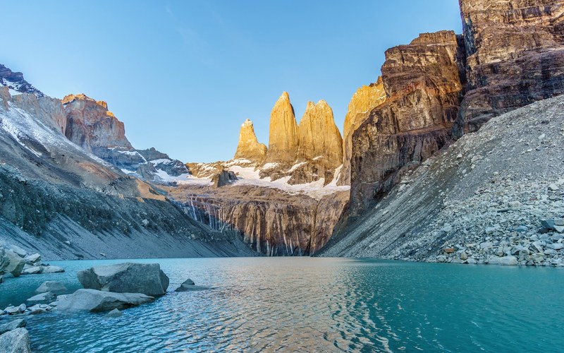 torres del paine chile 4k