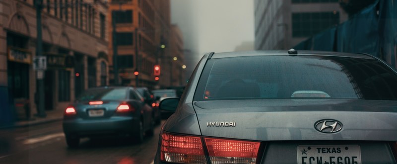 traffic rain houston and city 4k