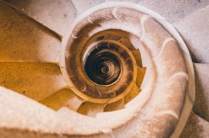 staircase snail staircase stair and barcelona 4k