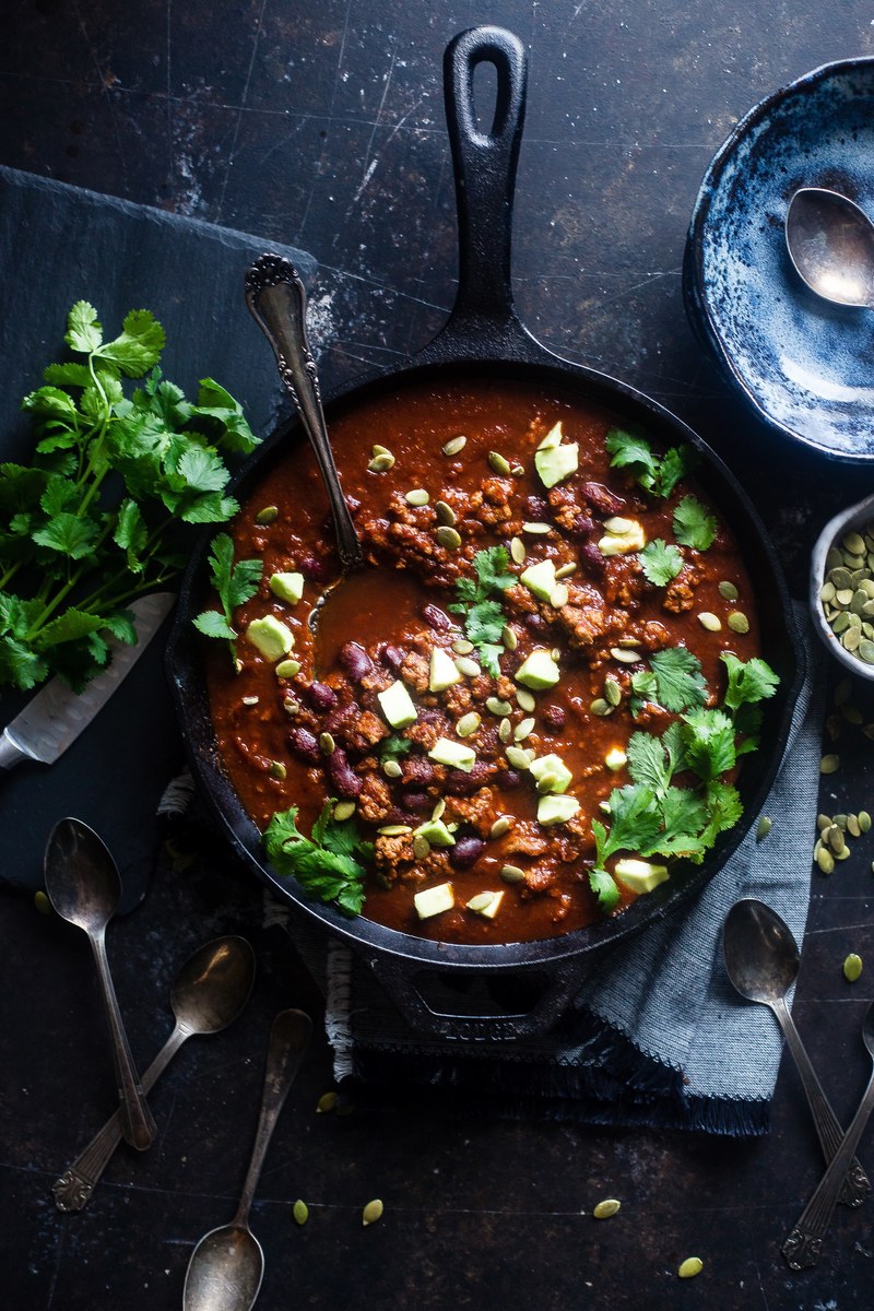 spicy and sweet turkey chili 4k