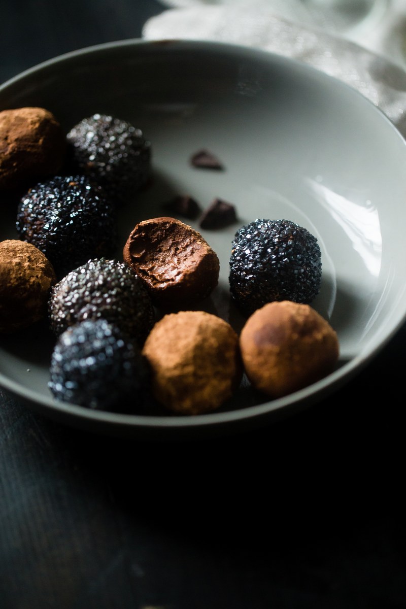 vegan champagne truffles 4k