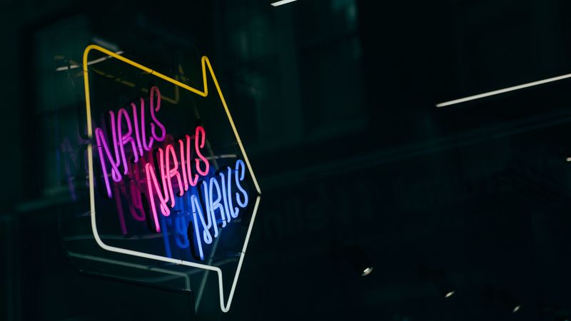 signboard, arrow, backlight, 4k