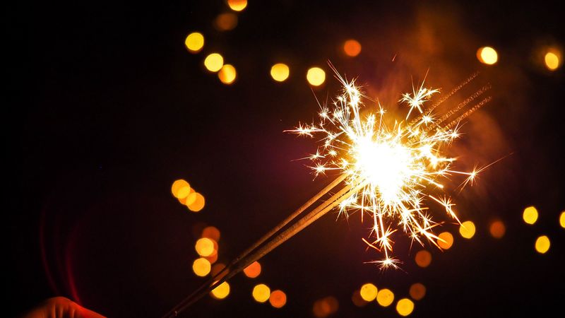bengal fire, glare, sparks, 4k