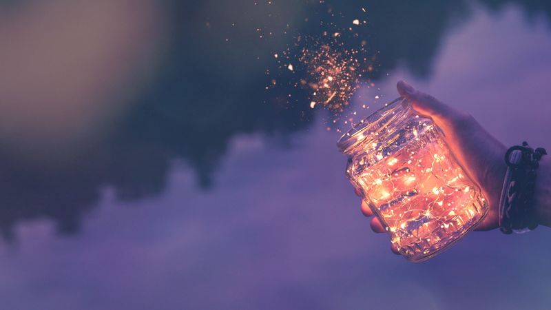 bank, hand, sequins, 4k